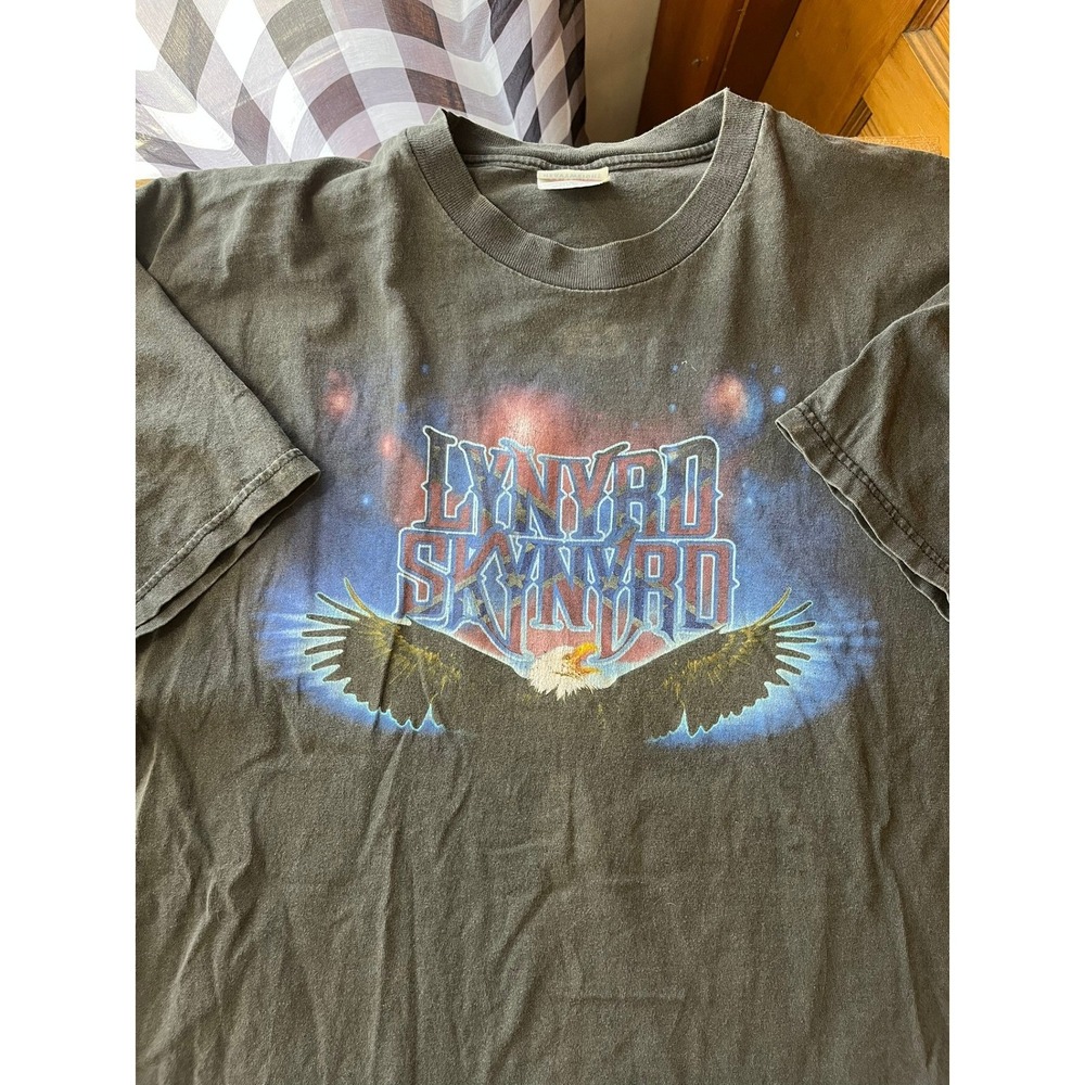 Lynyrd Skynyrd Back to the Swamp Tour 2001 T Shirt Hanes Heavyweight XL Black
